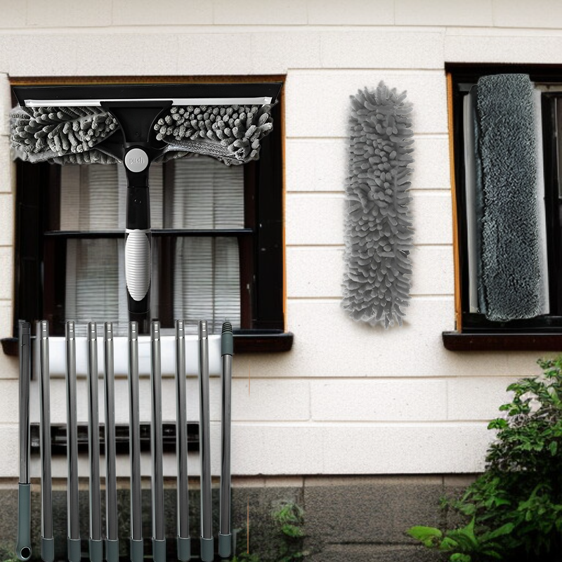 JMY Zwei-in-Eins-Fensterreinigungsschaber Glasreinigung Artefaktreinigung spezielles doppelseitiges 