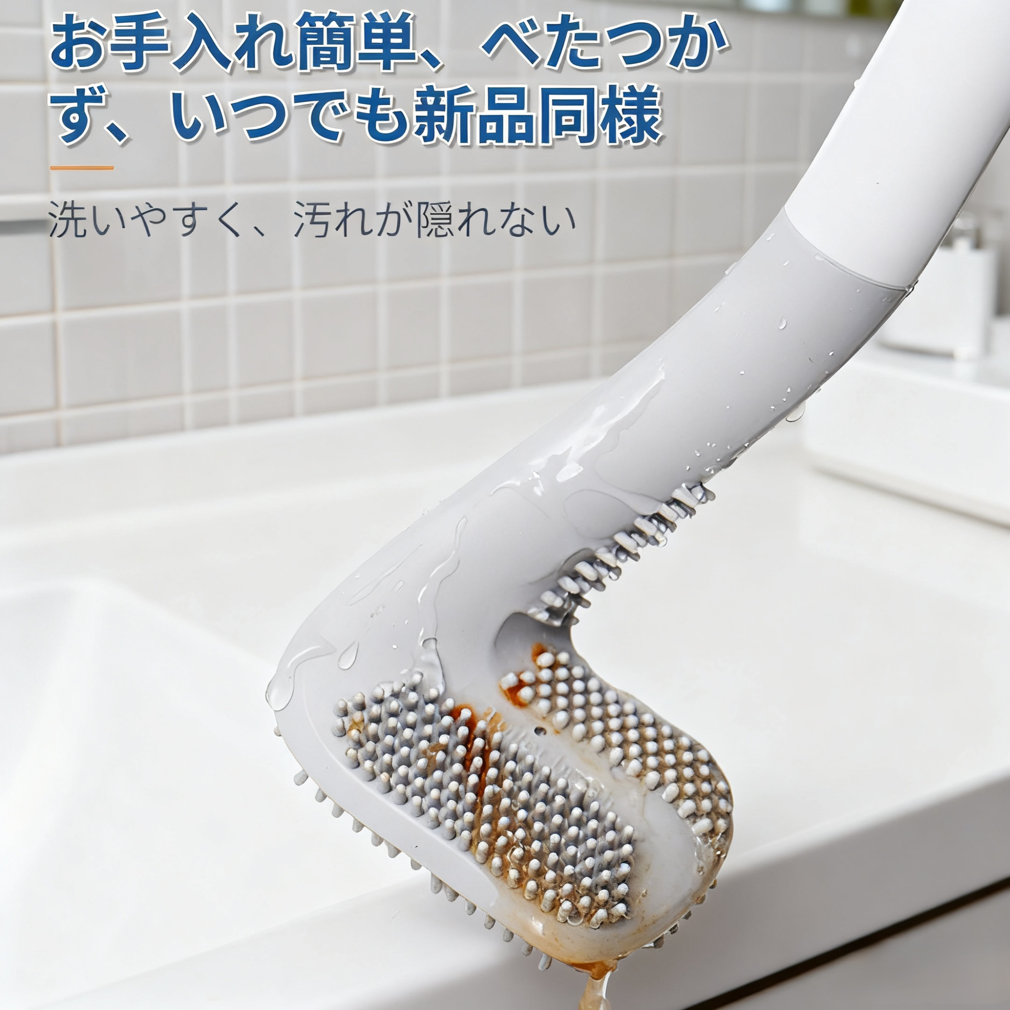 便器掃除用トイレブラシ 清潔簡単 トイレ掃除ブラシ