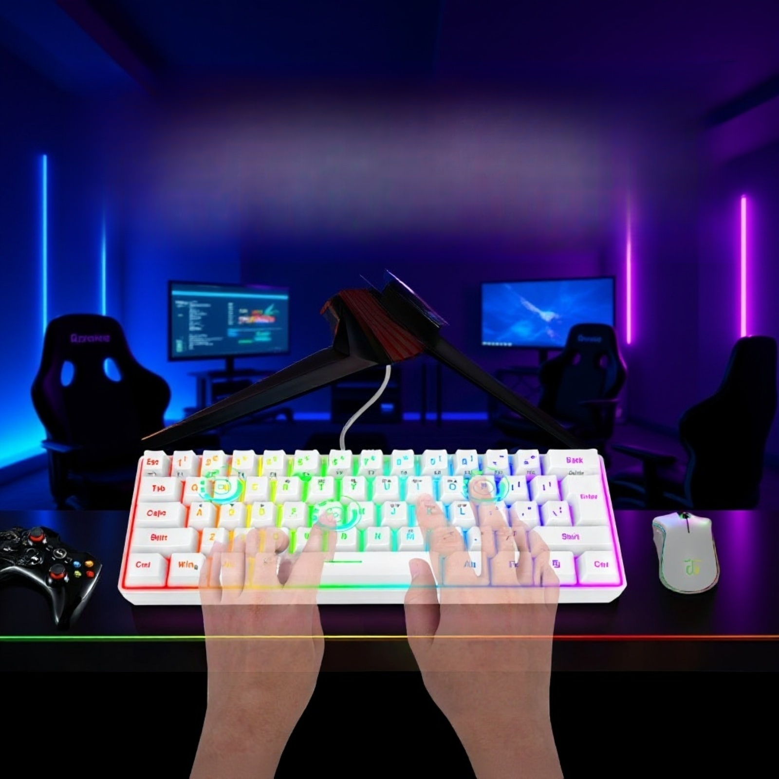 ポータブル有線キーボード