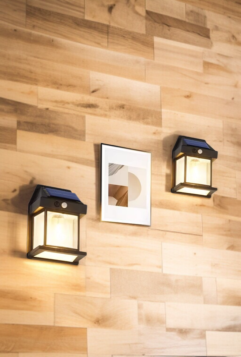 Moderne Solarleuchte zur Außenbeleuchtung