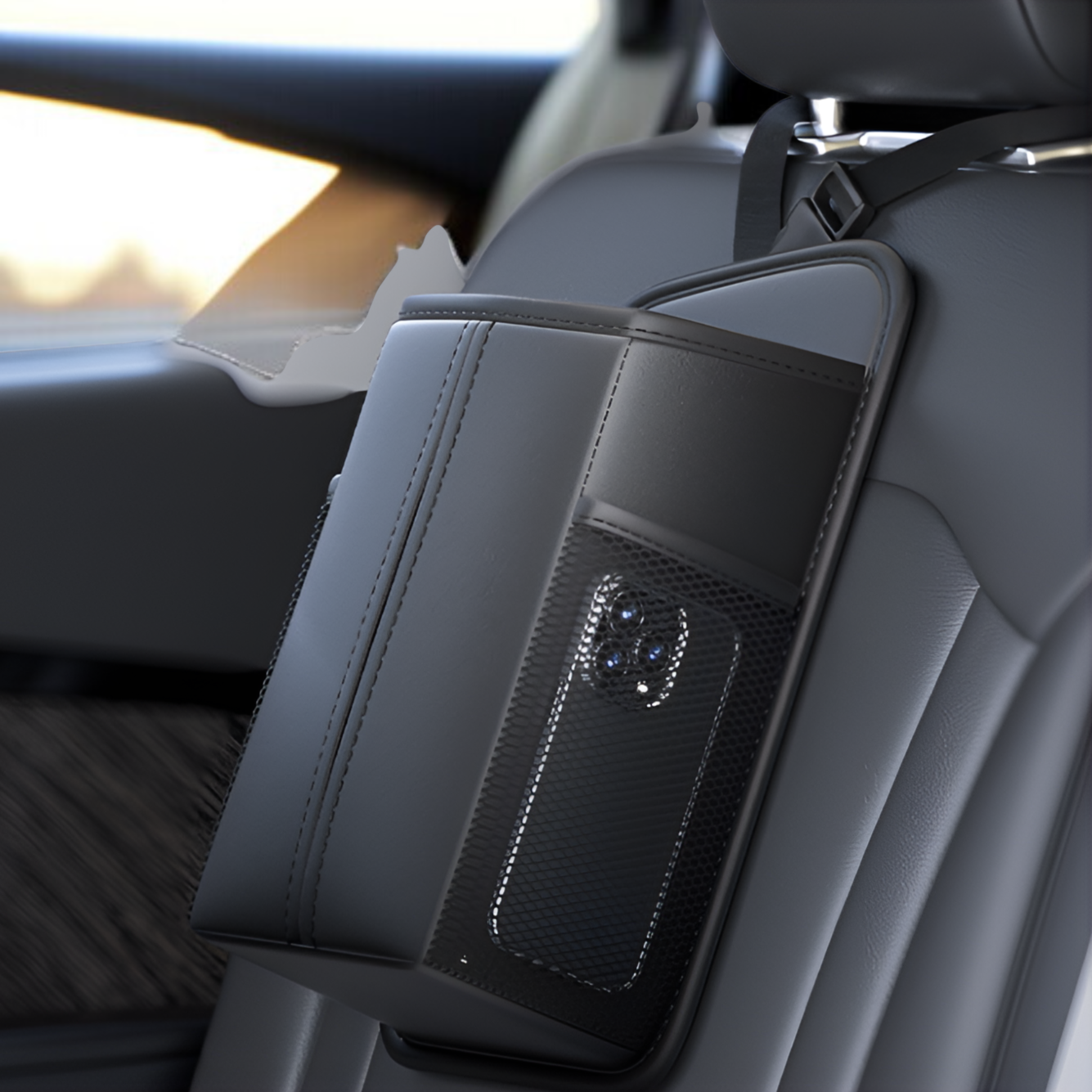 車のシートサイドティッシュボックス副操縦士インテリアユニバーサル多機能シート吊り下げ紙収納バッグ