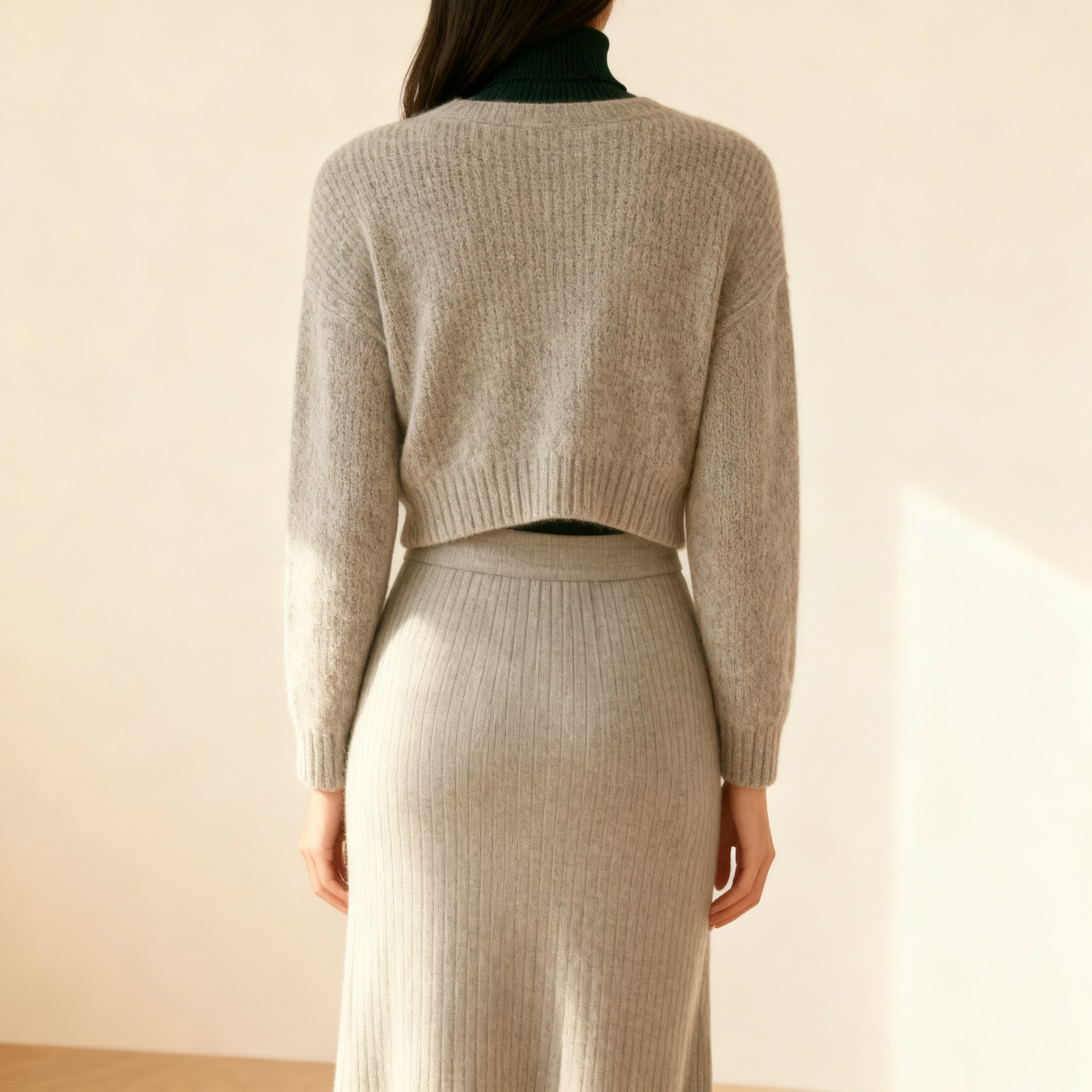 ニットセーターセットアップワンピース 