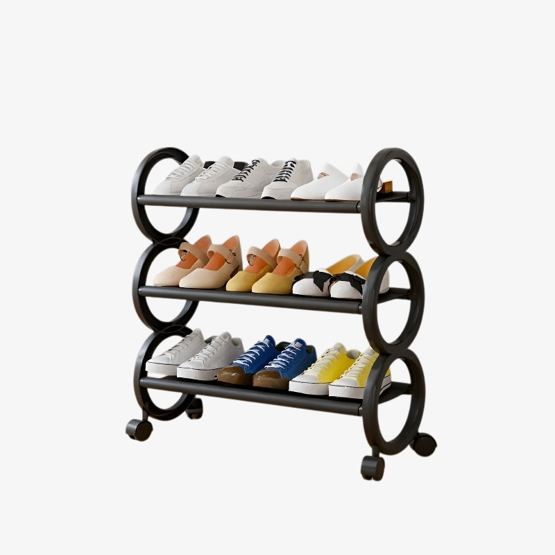 현관에 적합한 슬림 신발장 배치 예시