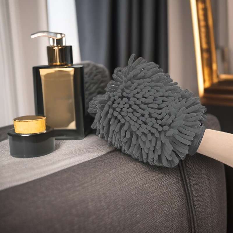 안감이 있는 두꺼운 극세사 세차 장갑