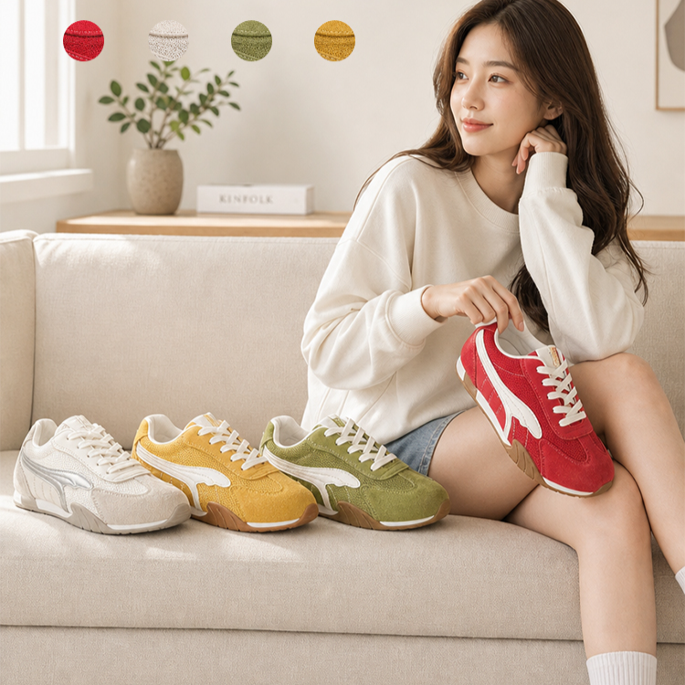 티 안 나게 키 커지는 시원한 메쉬 독일군 여성 스니커즈