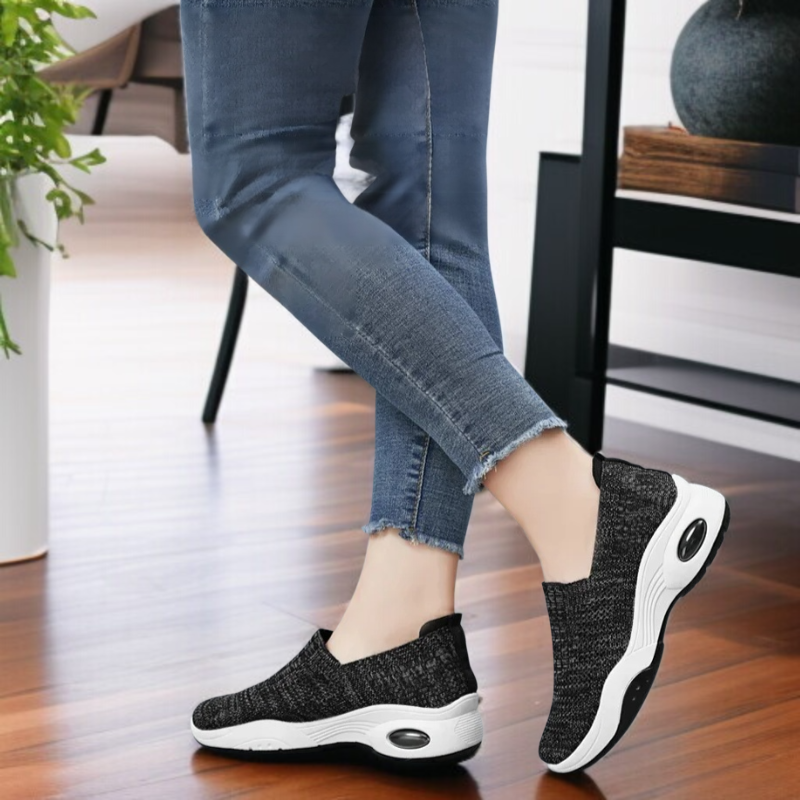 통풍이 잘 되는 운동화 여성 빅사이즈 플랫 통풍 메쉬 운동화 여성 캐주얼 운동화