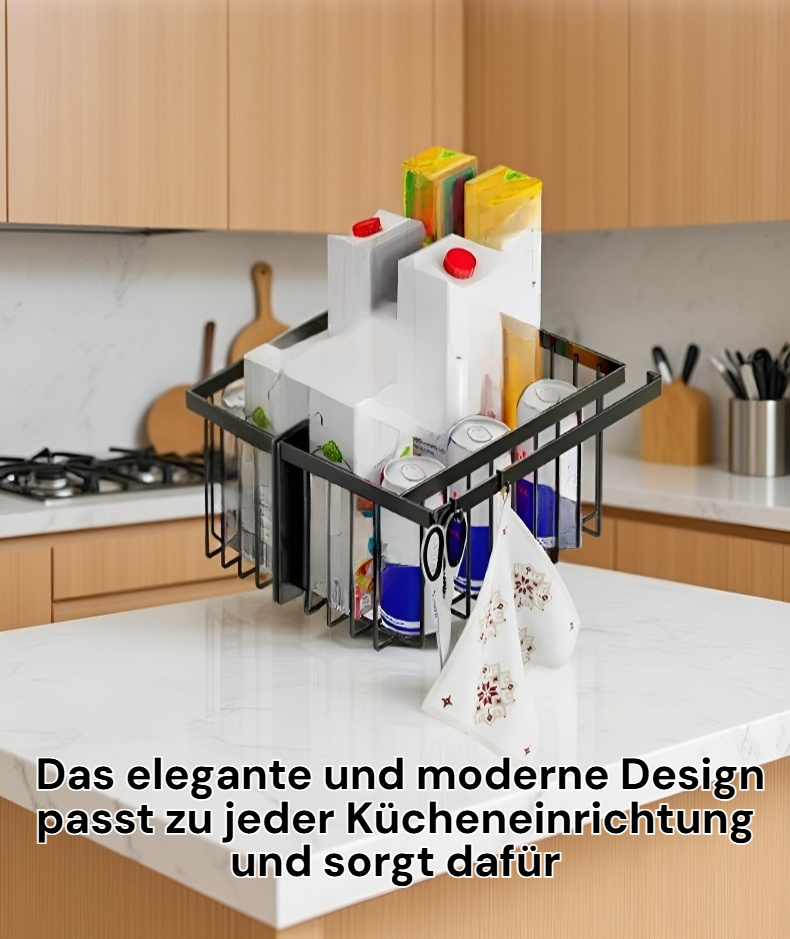 Magnetisches Regal am Kühlschrank befestigt