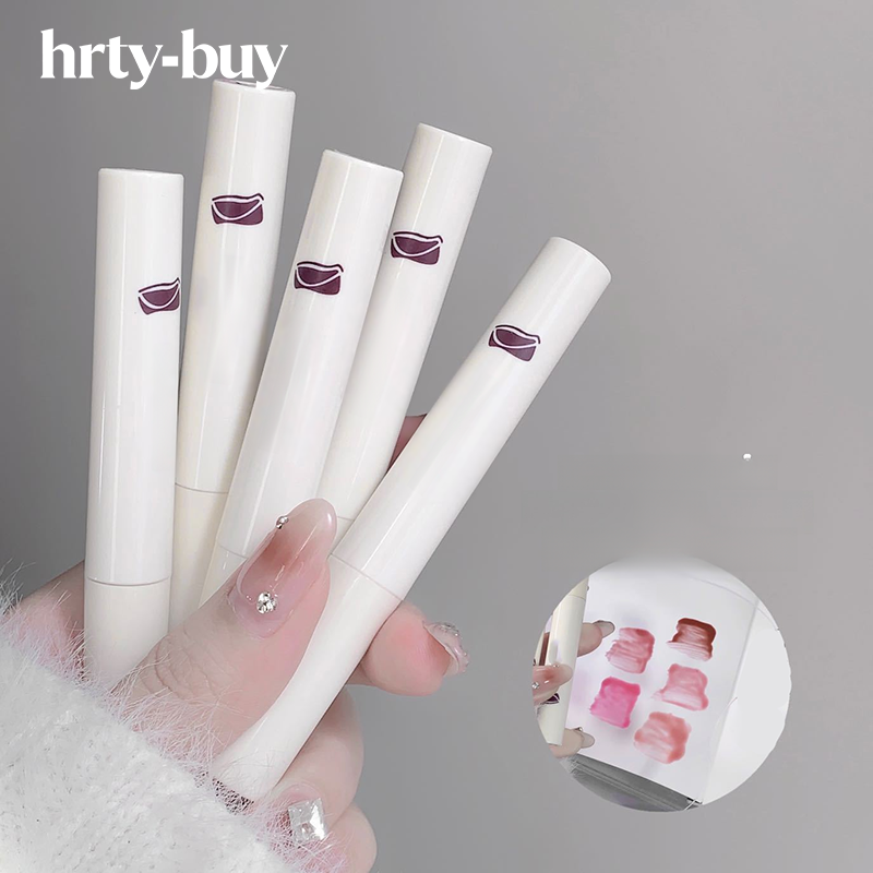  ลิปกลอสแก้ว 5 เฉดสี ชุดเคลือบริมฝีปาก สีขาวช็อกโกแลตเรืองแสง