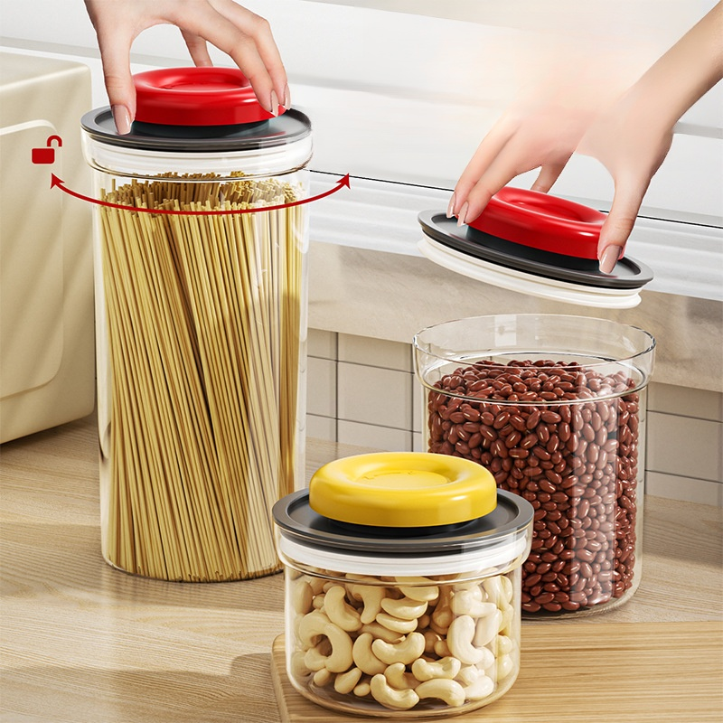 Vacuum pressed moisture-proof miscellaneous grain sealed jar