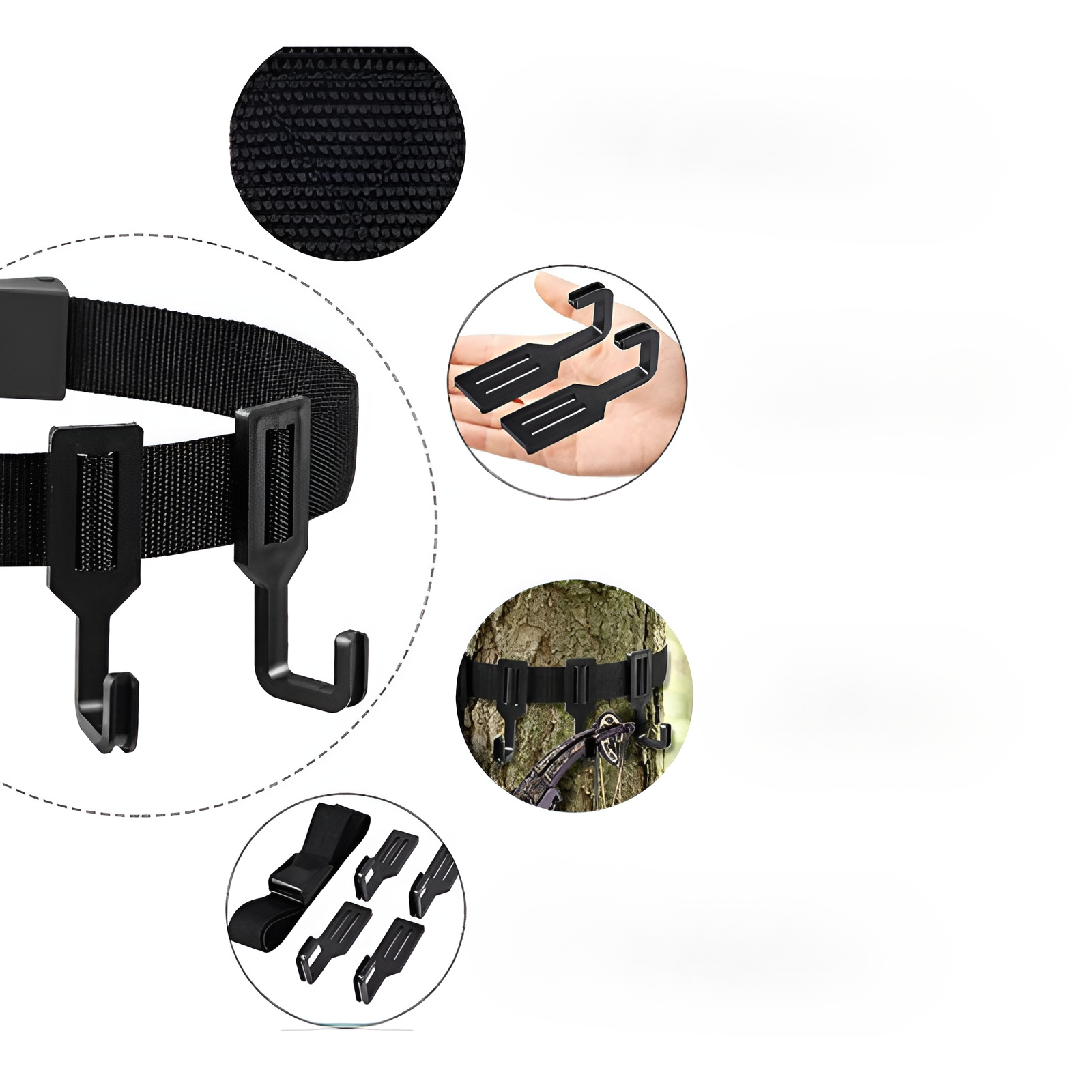 캠핑 트리 랙 기어 후크