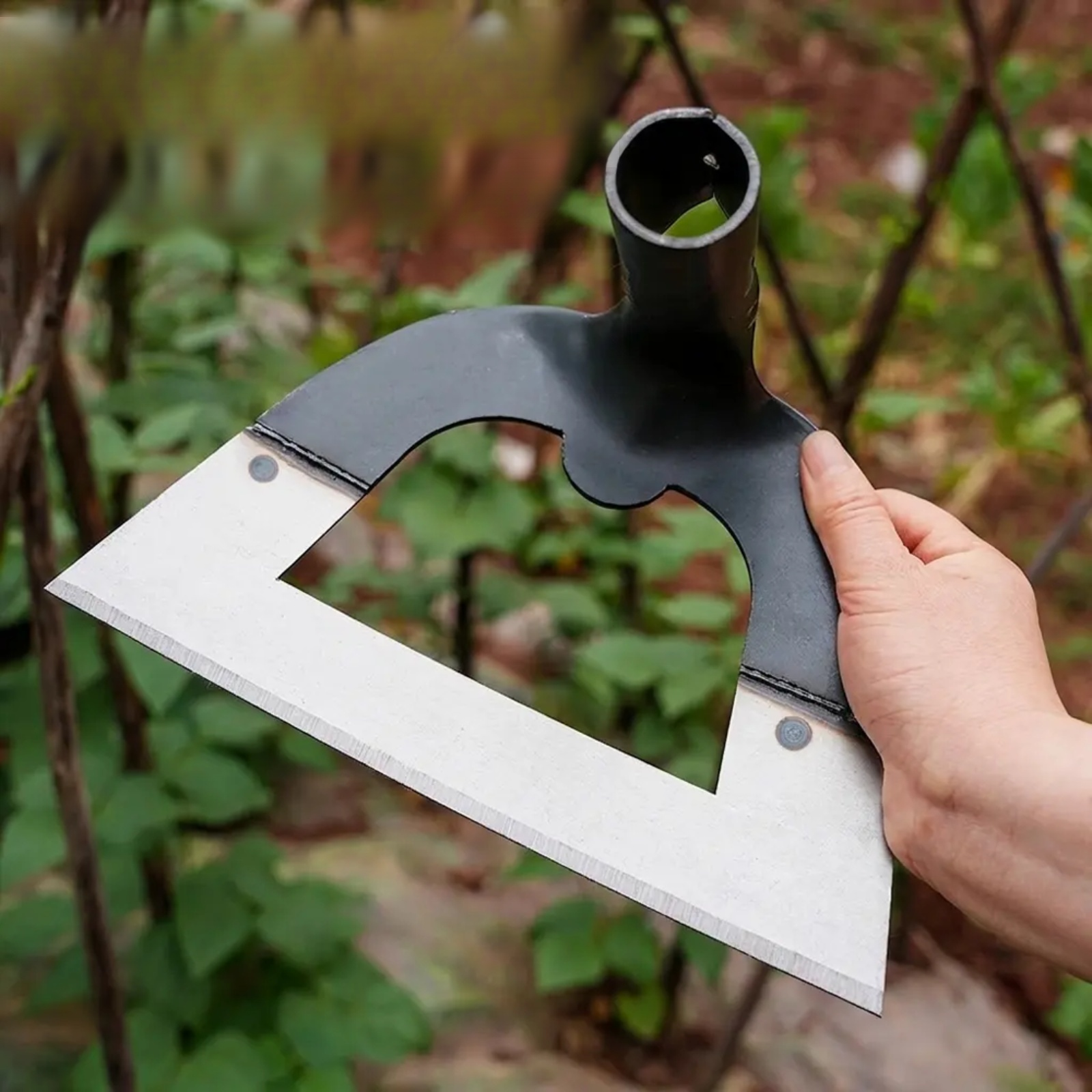Thickened hollow agricultural hoe