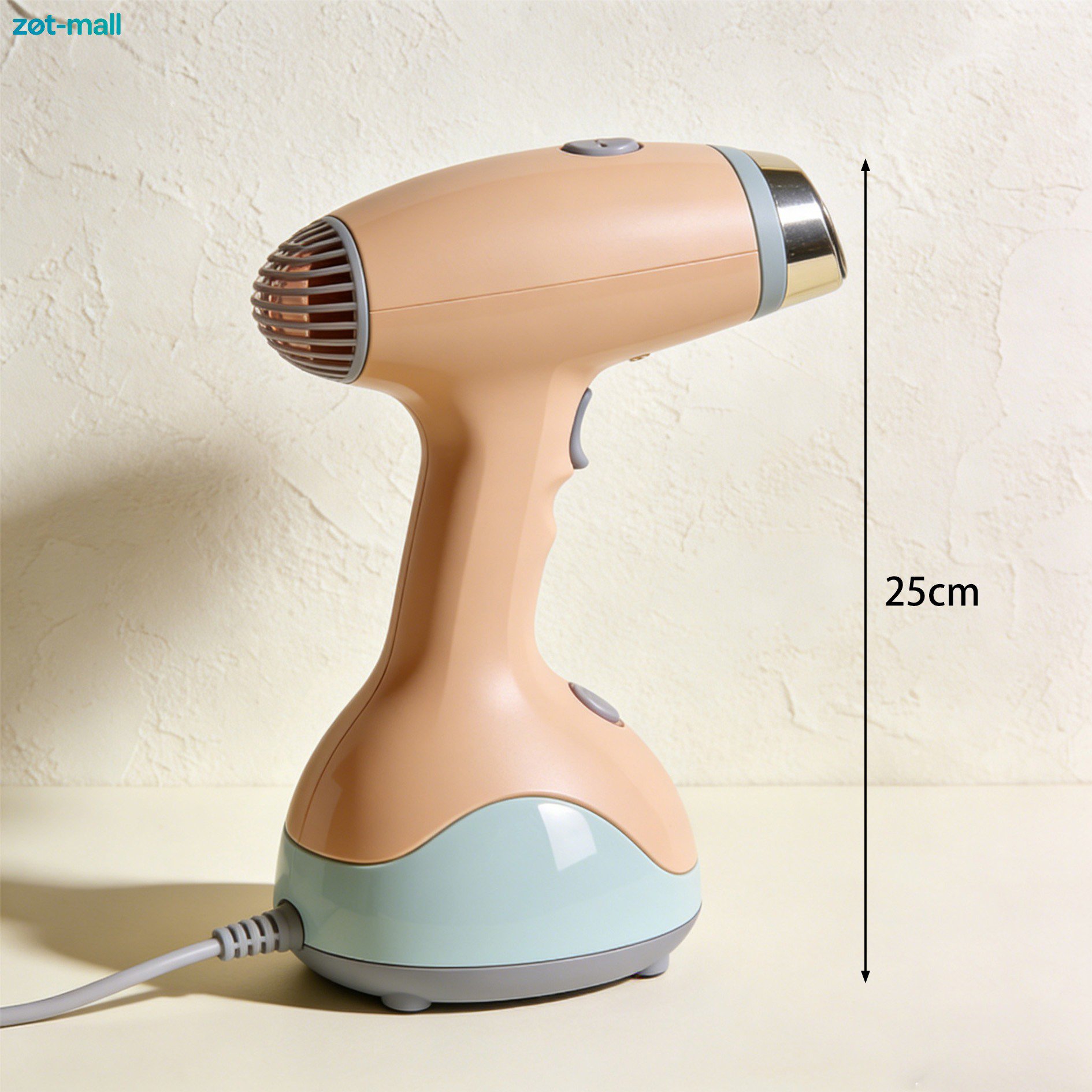 Compact handheld steamer for travel