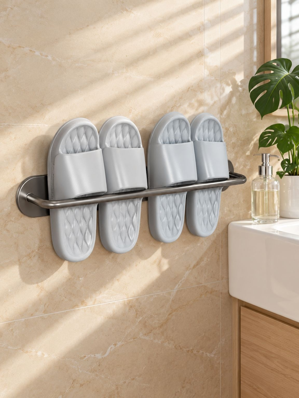 Organizador de zapatos doméstico con drenaje