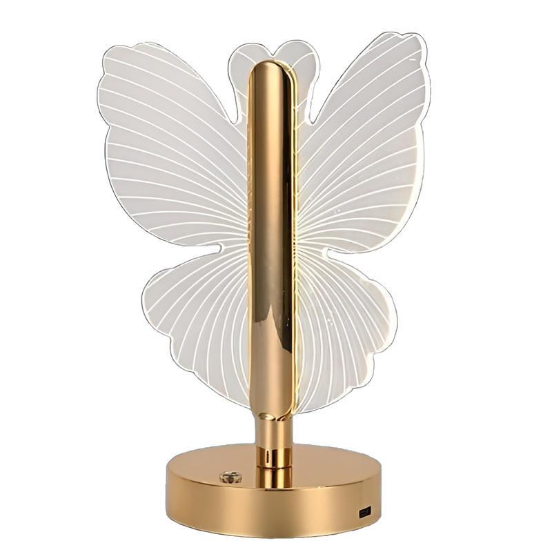 Lámpara de cabecera nórdica con forma de mariposa creativa
