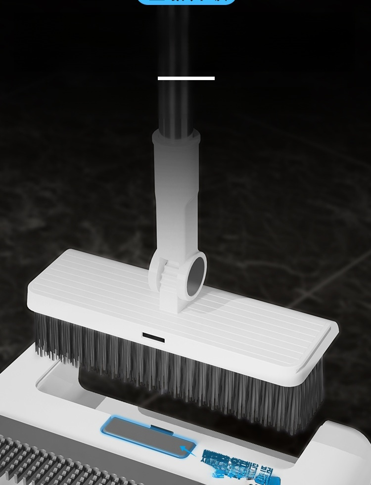 Soft broom bristles for sweeping dust and small debris