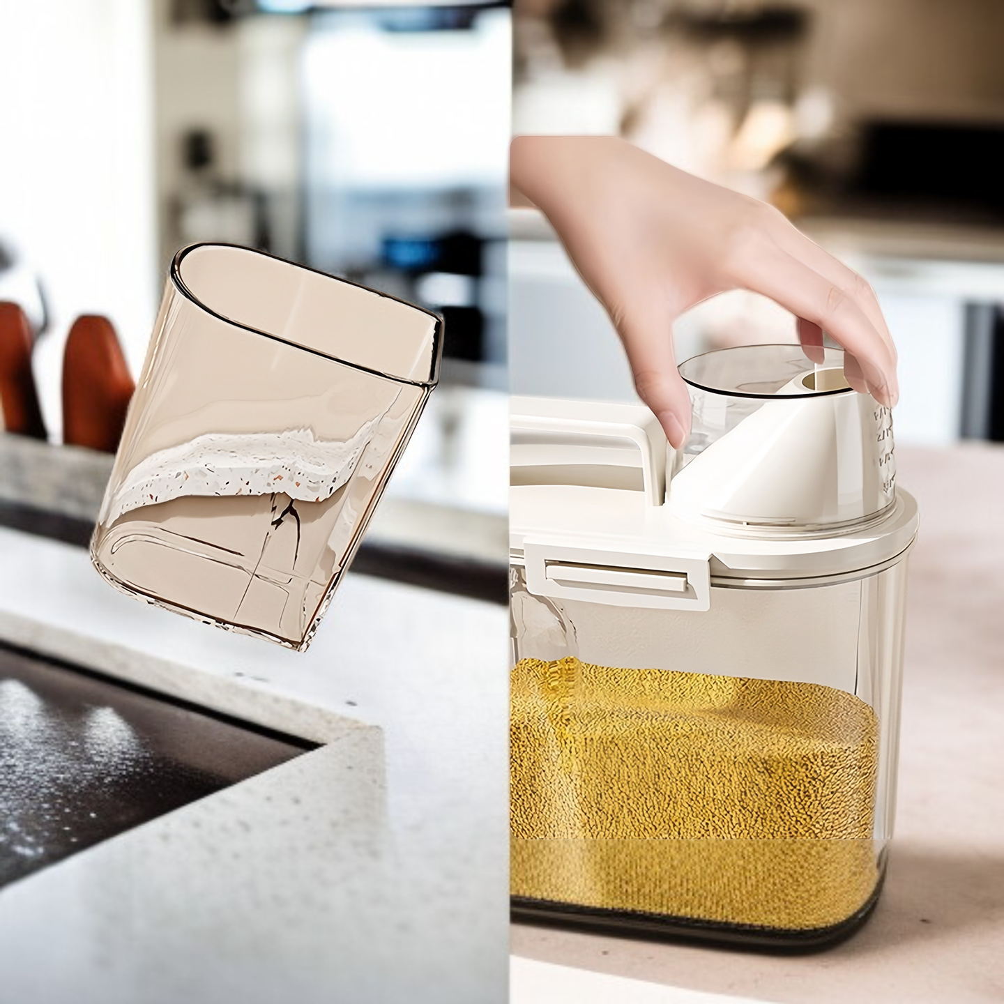 Dóza na rýži pro domácí použití