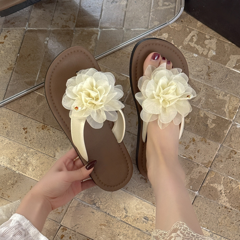 Floral Flat Slippers