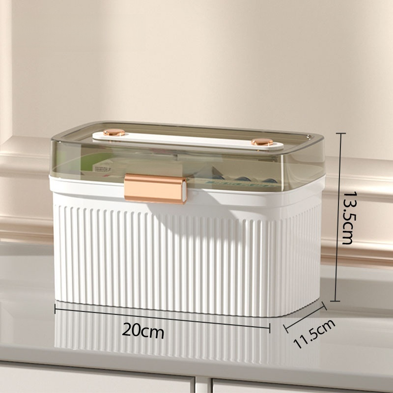 กล่องยาแบบครอบครัว ขนาดใหญ่ หลายชั้น สำหรับใช้ในบ้าน