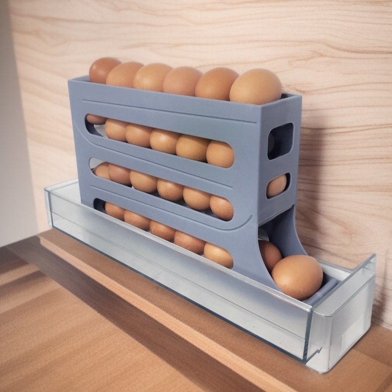 자동 굴리기 기능이 있는 경사형 계란 트레이