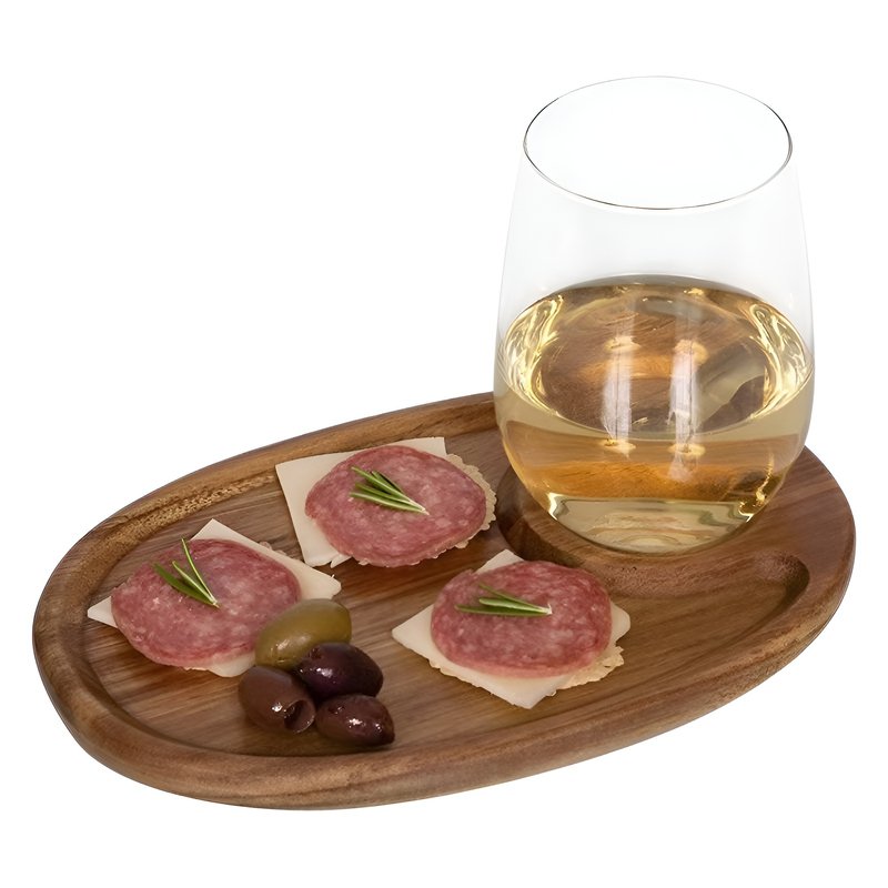 高脚カップトレイステーキ調理皿木製トレイ