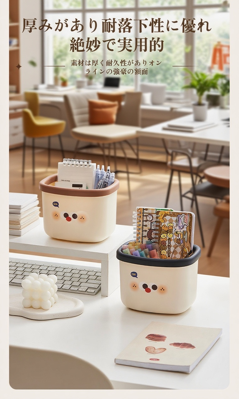 卓上に置ける小型ゴミ箱のサイズ感