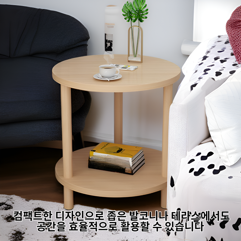 컴팩트하고 휴대하기 편리한 발코니 커피 테이블