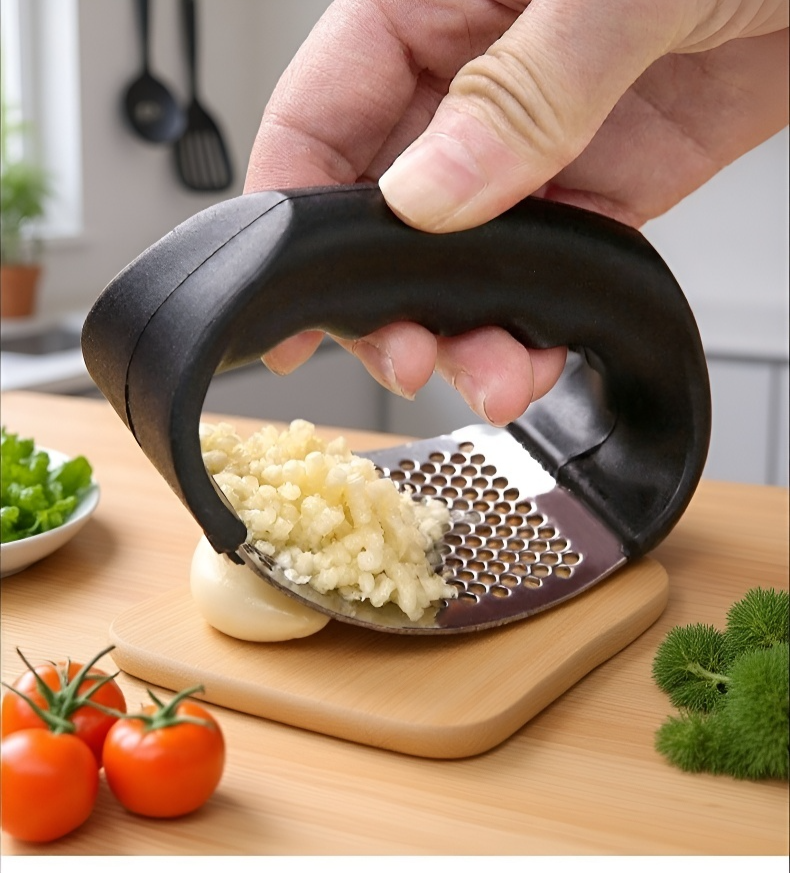 Stainless Steel Garlic Press Ring Kitchen Gadget