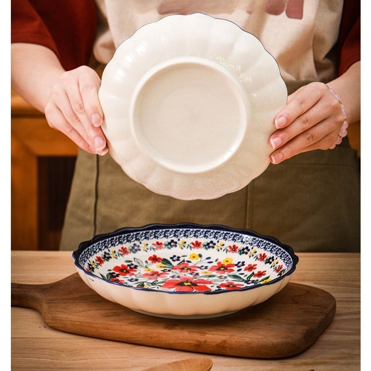 下絵付けディナープレート