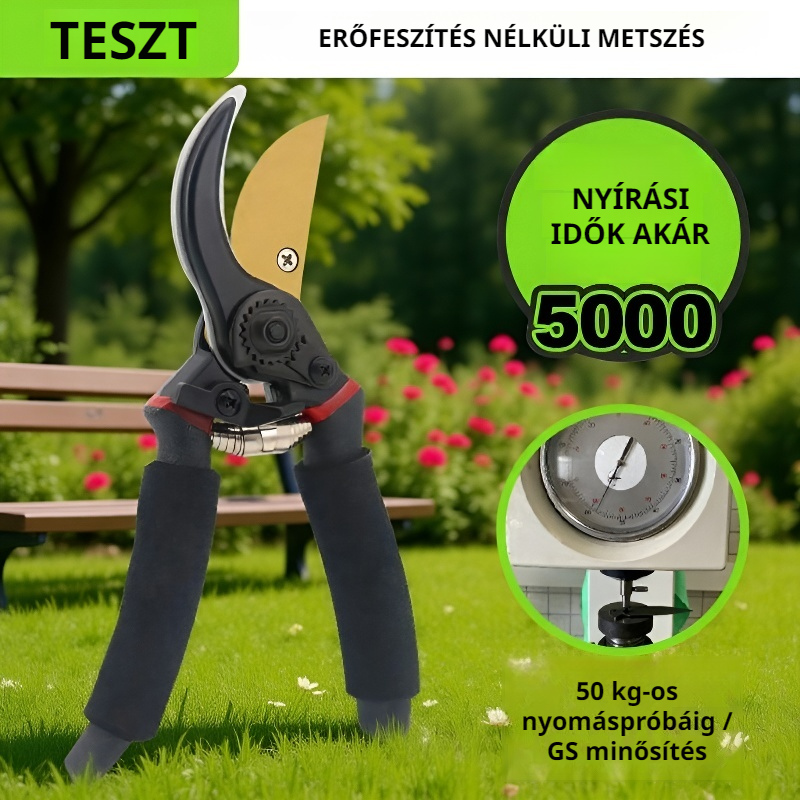 Tartós és rozsdamentes titán metszőolló