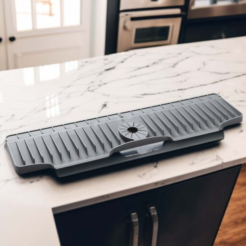 실리콘 수도꼭지 물빠짐 매트 방수 링 