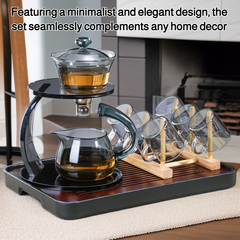 Simple heat-resistant glass tea set