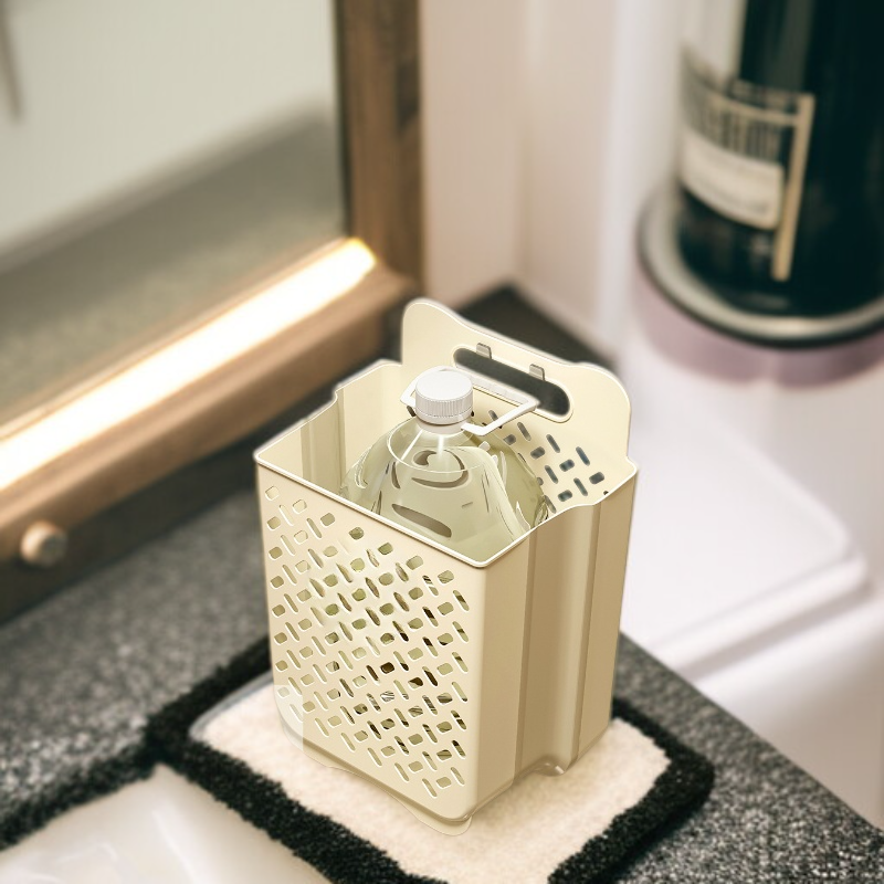 Cesta de ropa sucia compacta y plegable