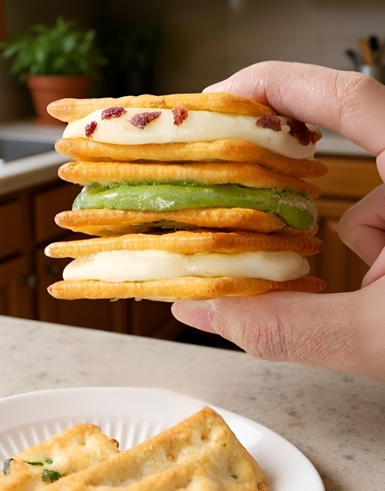 바삭한 쿠키와 부드러운 파 누가 조화