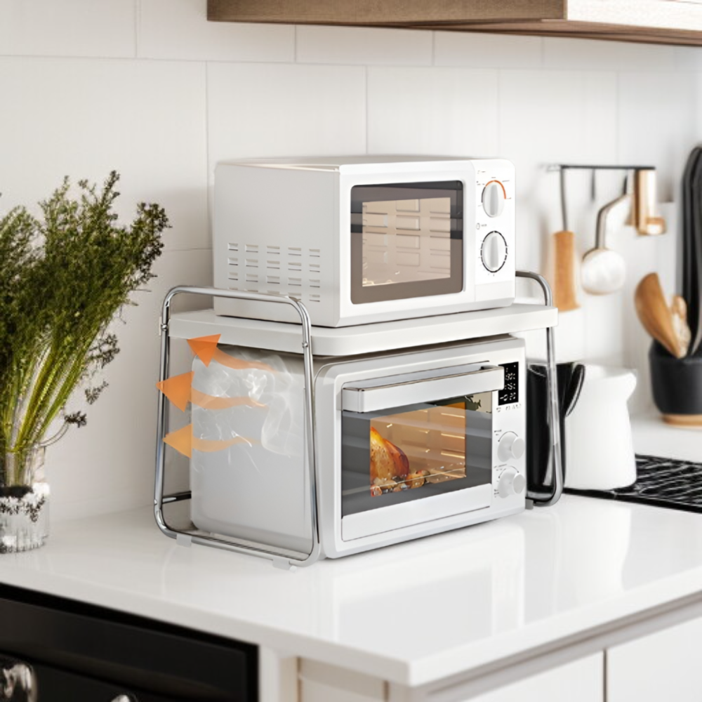 다기능 주방 스테인리스 수납 선반 전자레인지 밥솥 전용 선반