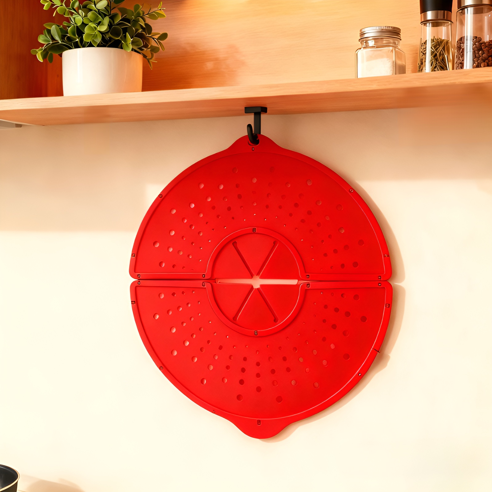 Silicone Hollow Overflow Prevention Pot Lid