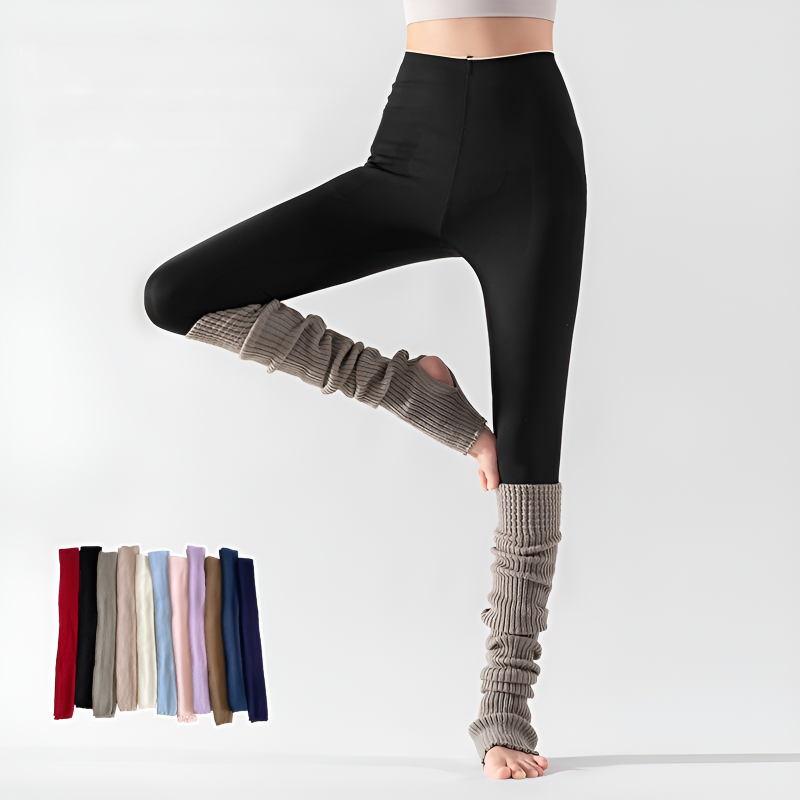 Solid color yoga socks