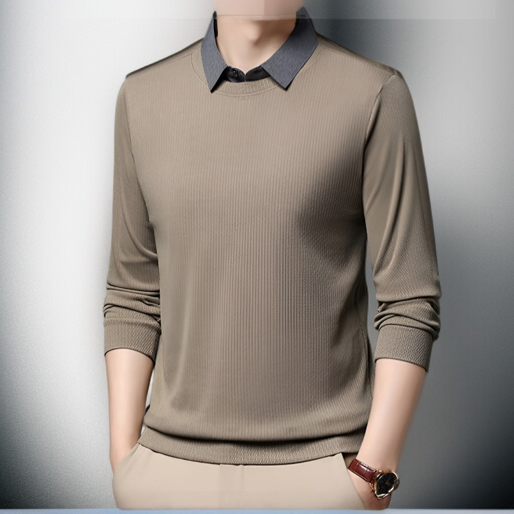 캐주얼 스타일 남성 긴팔 셔츠 뒷모습