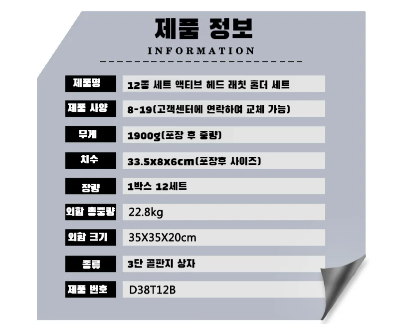 편리한 그립의 렌치 헤드 디자인