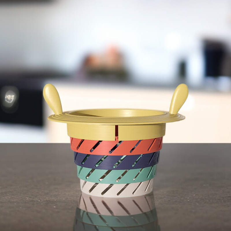 شبكة تصريف قابلة للتمدد بألوان قوس قزح - أداة تنظيف لا غنى عنها للمطبخ