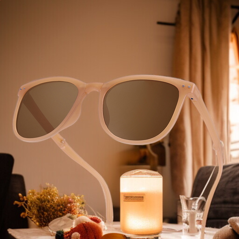 여성 휴대용 접이식 선글라스 패션 편광 선글라스 자외선 차단 편광 접이식 선글라스