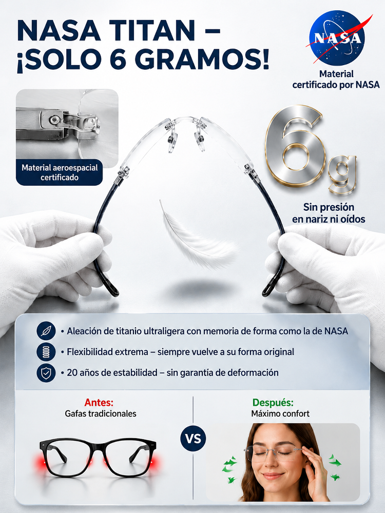 【Sin necesidad de examen de la vista】 Óptica de Jena - Lentes con enfoque automático