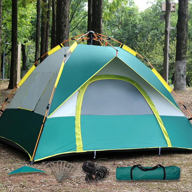 防水防雨自動折疊野營帳篷