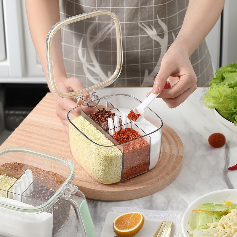 輕奢多格密封調味罐