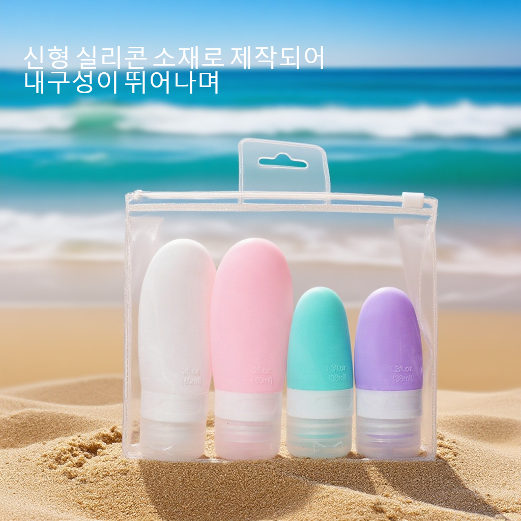 여행용 실리콘 로션병 분리 포장 기능