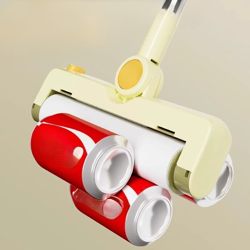 Large Lint Roller with Long Handle for Clothes, Bed, Floor & Hair Removal