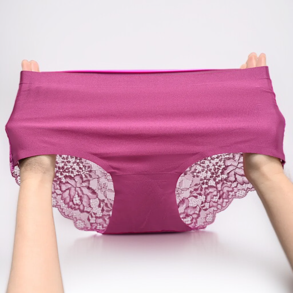 통기성 아이스 실크 팬티 소재 확대