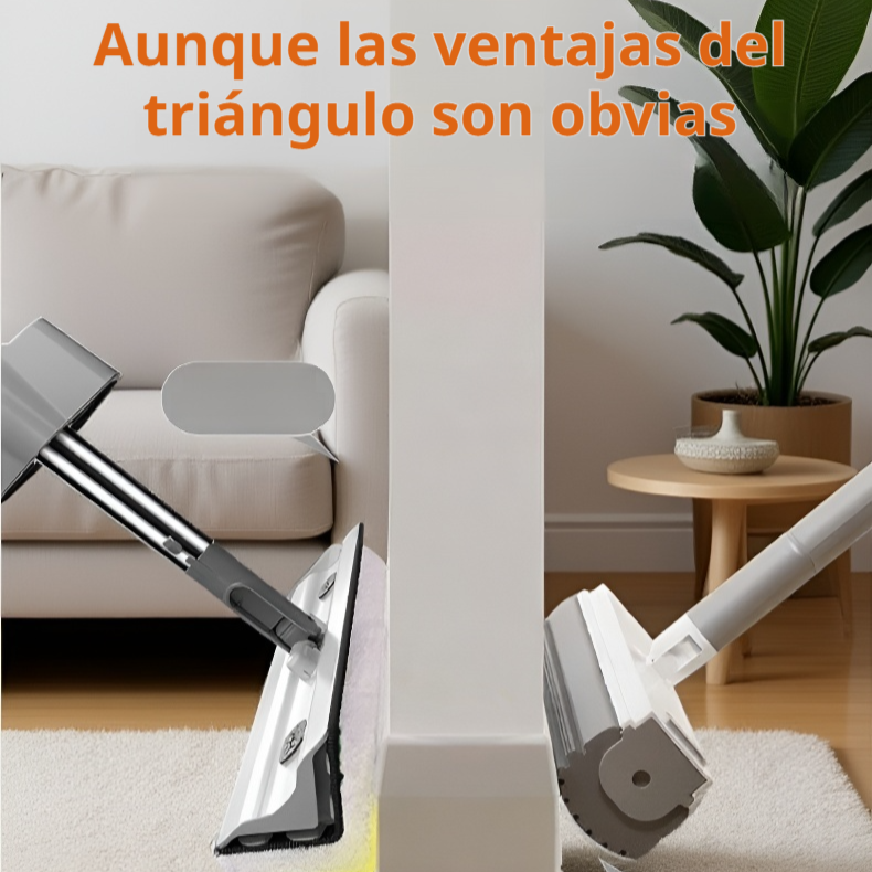 Mopa triangular de doble cara, sin necesidad de lavado a mano