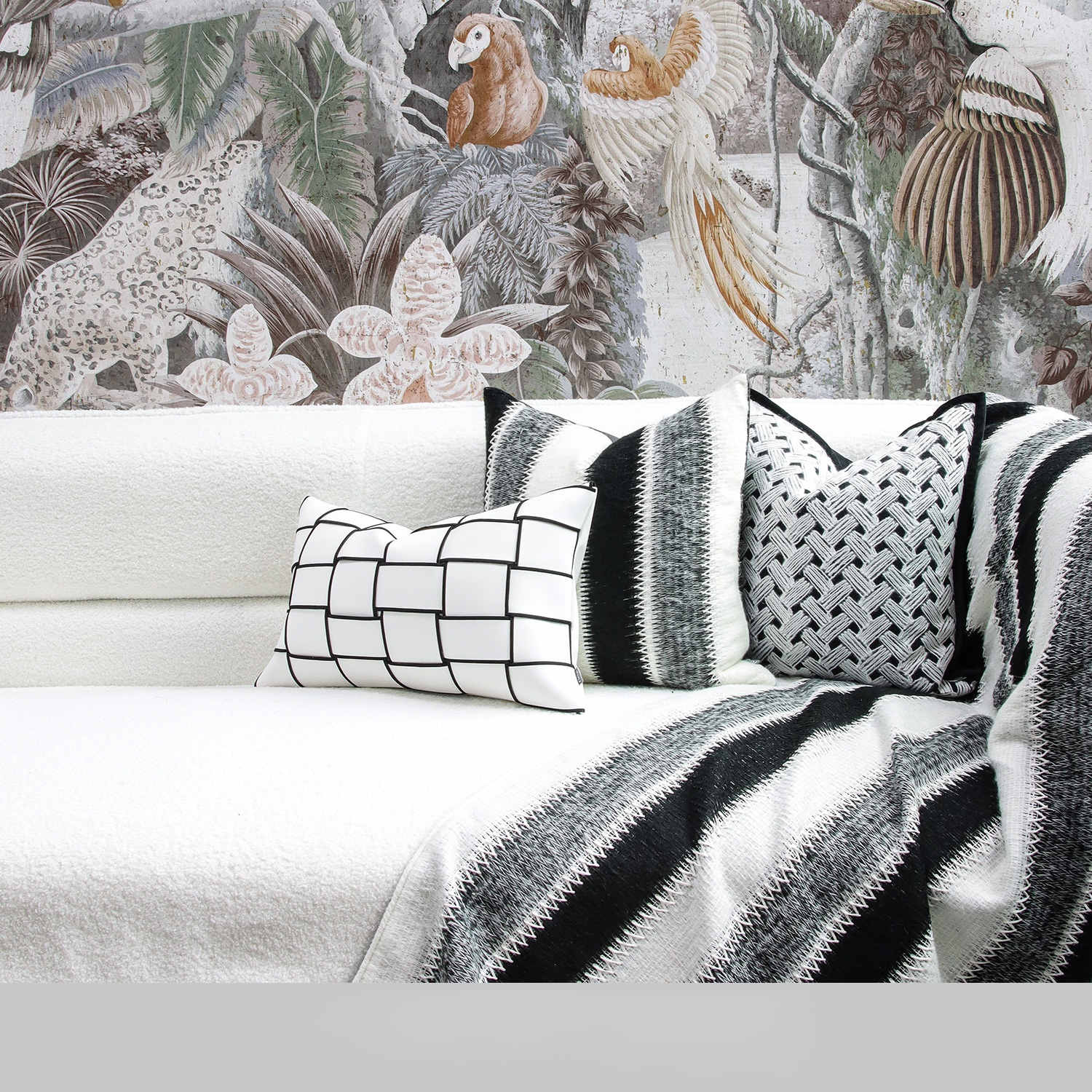 หมอนอิงโซฟาสไตล์นอร์ดิกหรูหรา