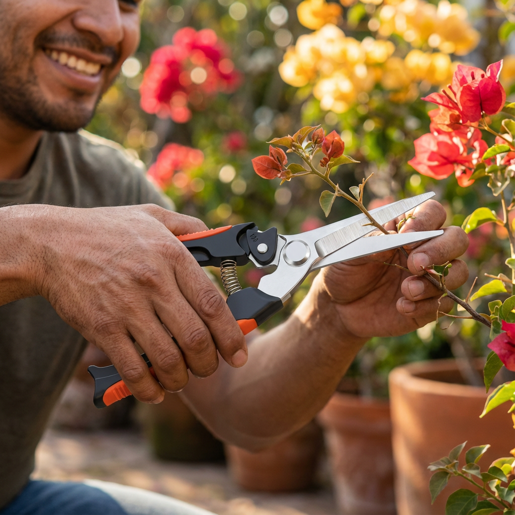 Tijeras de podar de jardinería de bajo esfuerzo