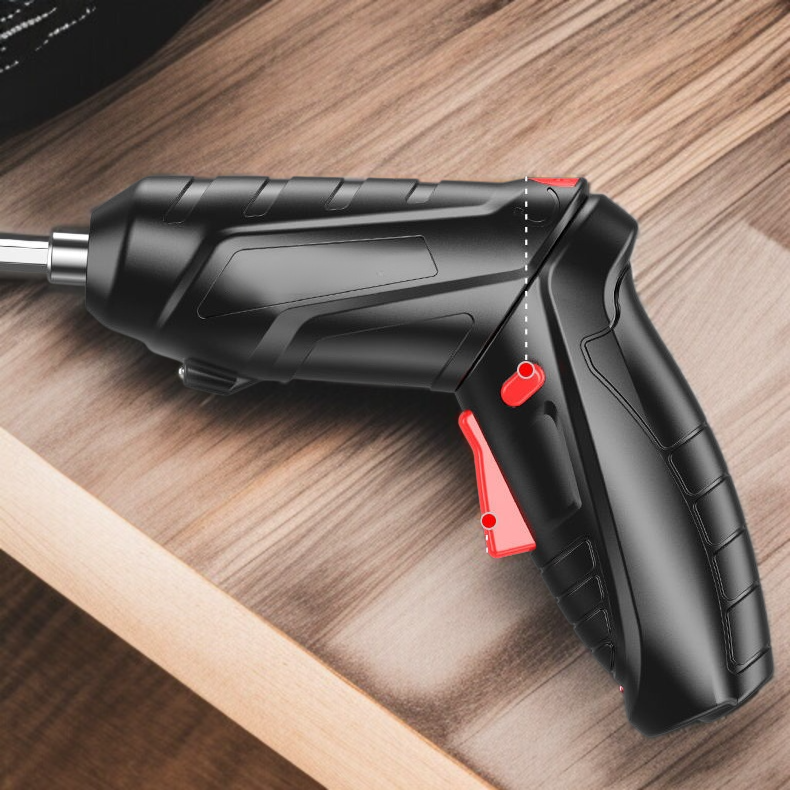 電動ネジドリル 48付属品付き 家庭用多機能電動ドライバー 充電式小型家庭用電動ドライバーセット（3色あり）